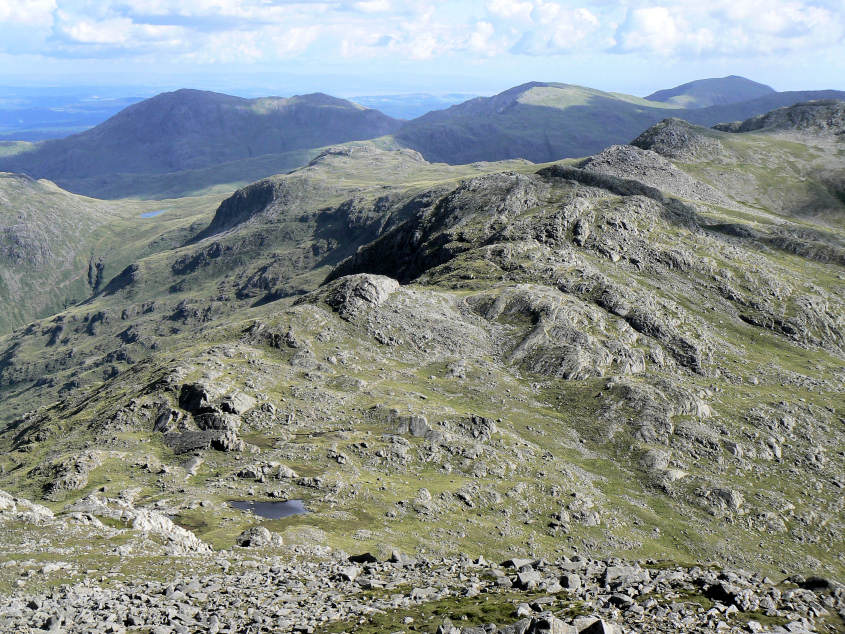 Coniston Fells from Bowfell's summit